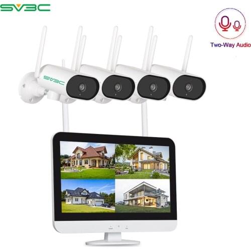 SV3C 3MP PTZ Video Surveillance Camera System 1296P CCTV System Waterproof Outdoor Camera APP Control Rotate CCTV Cameras NVR
