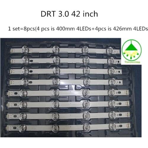 8pcs/Lot led backlights for 42" LG 42LB5500 42LB5610 42LB570V LC420DUE FG 4A+4B 100%NEW Aluminum substrate