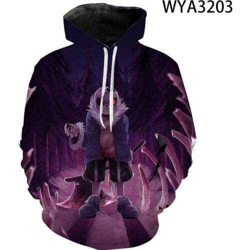 Cartoon autumn 3D Print Sweatshirt game Undertale cool hoodies Brand men clothing Hoodie high quality Casual Pullover cool Jacke