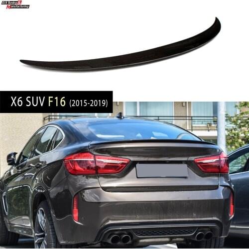 F16 Model Carbon Fiber Rear Spoiler For BMW X6 F16 2015 - present Rear Trunk Spoiler Wing