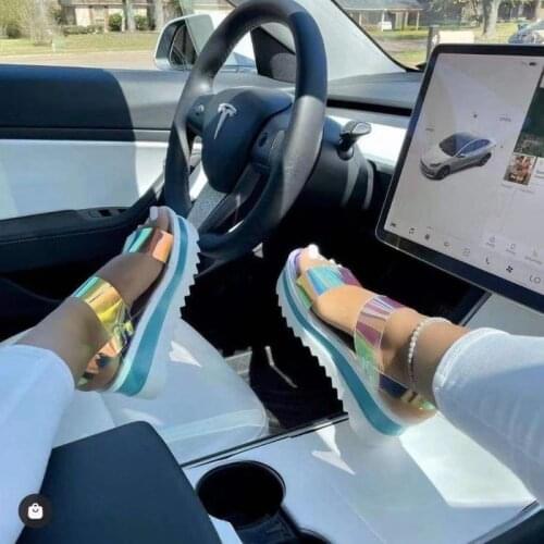 Handiness Womens Sandals 2021 Summer New Wedge Casual Sandals Fashion Ladies Sandals Footwear 35-43 Platform Shoes