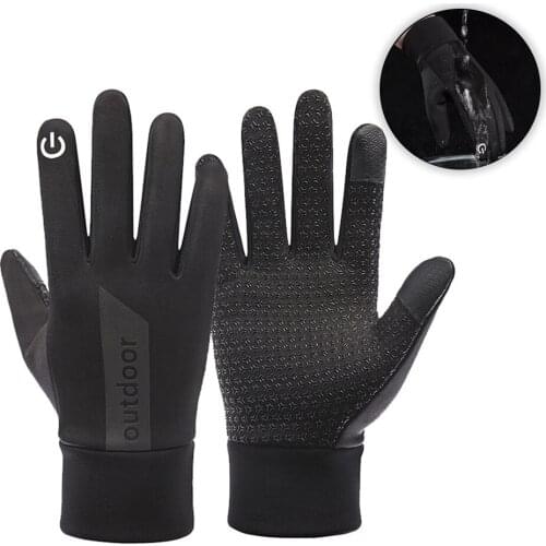 KoKossi Winter Waterproof Riding Gloves Men Women Touch Screen Anti-slip Outdoor Windproof Warmth Motorcycle Cycling Gloves