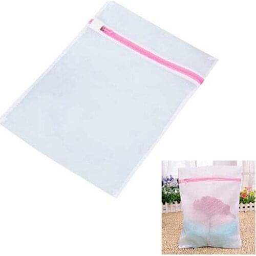 1 Pc Thin Net Mesh Washing Machine Bag Socks Bras Briefs Underwear Mesh Net Wash Bag Pouch Basket Laundry Bag 4 Sizes