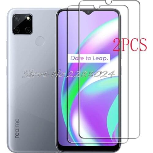 2PCS FOR Oppo A15 Tempered Glass Protective On Realme C12 Screen Protector Film Cover