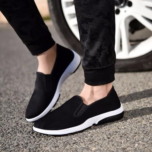 2019 Fashion classic old Beijing cloth shoes mens casual comfortable light hiking slip breathable casual canvas shoes W1-64
