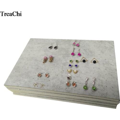 5Pcs 100 Slot Ring Insert Counter Tray Velvet Foam Piercing Body Jewelry Organizer Case Earring Insert pad Jewelry Display Tray