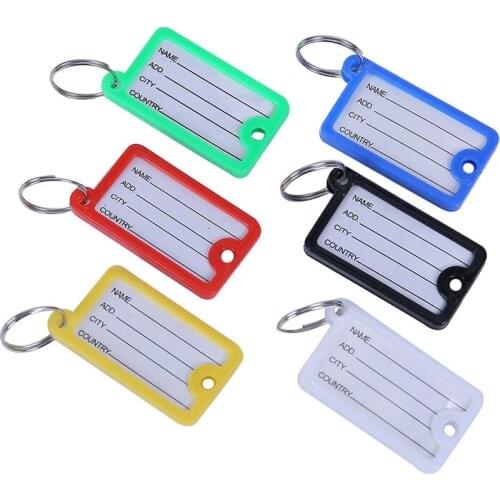 50 x plastic key tag identification tag