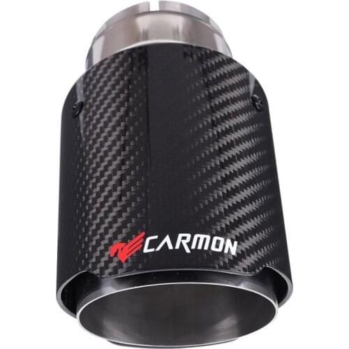 Carmon Car Universal stainless steel Carbon Fiber Exhaust Muffler Tip Exhaust End Pipe Tail Pipe Tip