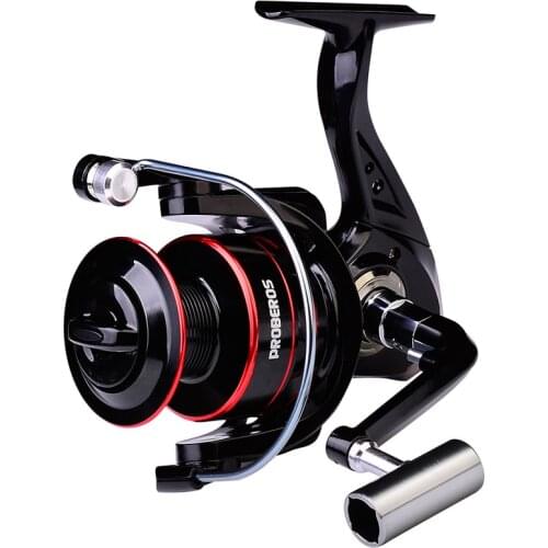 Carretilha de pesca 500-7000 Series All Metal Spool Spinning Reel 5.2:1 High Speed Salt/Freshwater Fishing Reel 8KG Max Drag