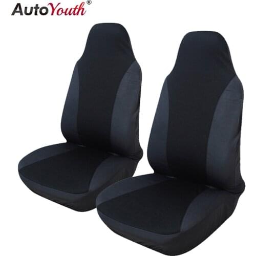 AUTOYOUTH 2PCS Front Car Seat Cover 5 Colour Universal Fit for lada Honda Toyota Seat Covers Car Styling
