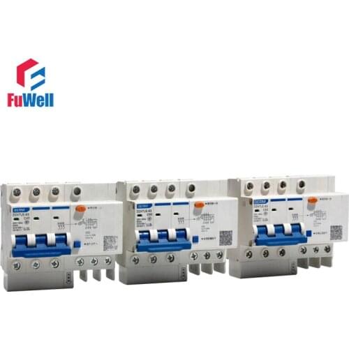 DZ47LE-63 3P Leakage-proof Circuit Breaker Overcurrent Protection RCBO 40/50/63A Residual Current Operated Circuit Breaker