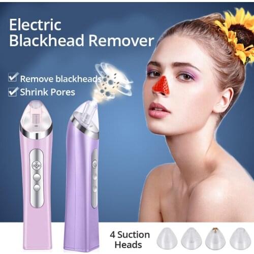 Electric Blackhead Remover Vacuum Suction Deep Clean Pores Remvoe Acne Lighten Wrinkle Oil Control 3 Levels Adjusmtnet