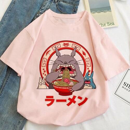 Anime Cute Graphic Print T-shirt Women Tee Harajuku Aesthetic Pink Top Casual Tshirt 2021 New Summer Fashion Y2k Female T Shirt
