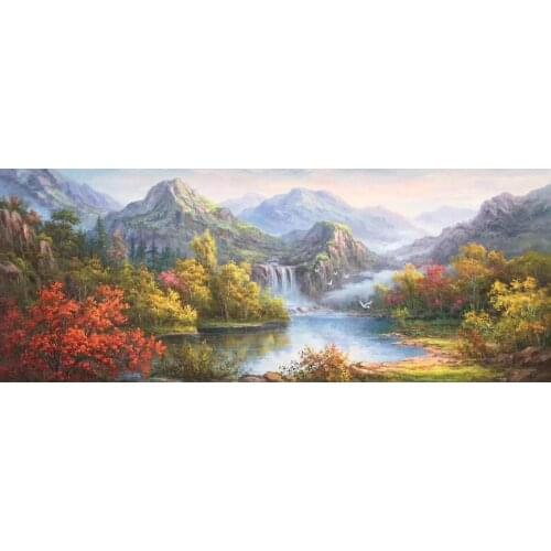 100%HandPainted High Quality Oil Painting on Canvas European-style landscape Canvas Painting Wall Art Picture for HomeDecoration