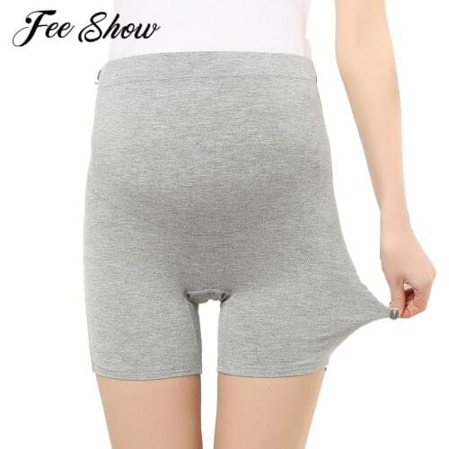 Maternity Leggings Soft Shapewear Adjustable High Waist Pregnant Woman Pregnancy Short Pants Abdomen Support Seamless Shorts
