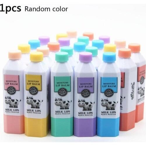 Milk Lip Balm Moisturizing Nourishing Lip Wrinkles Lipstick Cosmetics Long Lasting Nourish Protect Lips Labial Balm Random Color