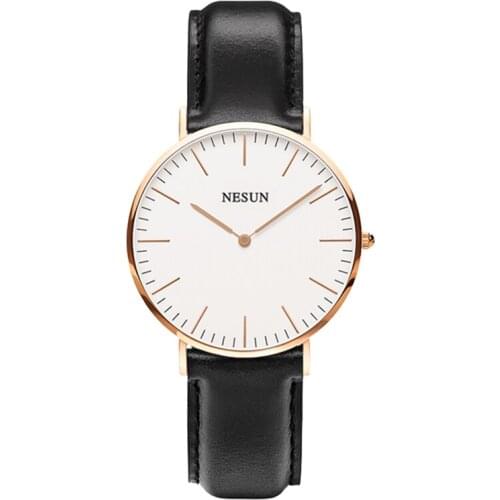 Nesun Ladies Watch With Leather Strap