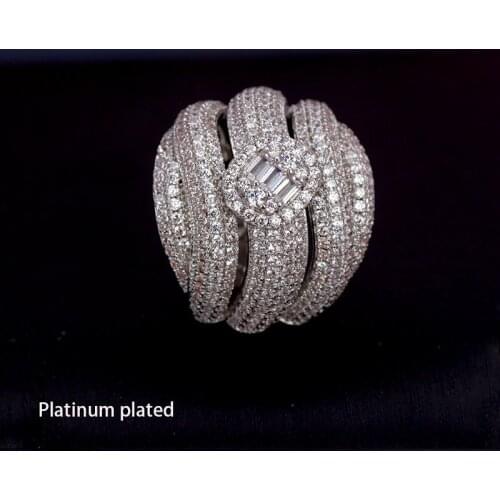 Bride Talk New Design Jewelry Brand Women Fashion Ring Cubic Zirconia Super Quality Birthday Gift Dubai Bridal Rings Jewellery