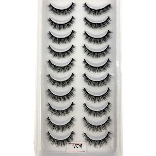 NEW 10 Pairs Natural False Eyelashes Fake Lashes Long Makeup 3d Mink Lashes Extension Eyelash Mink Eyelashes for Beauty maquiage