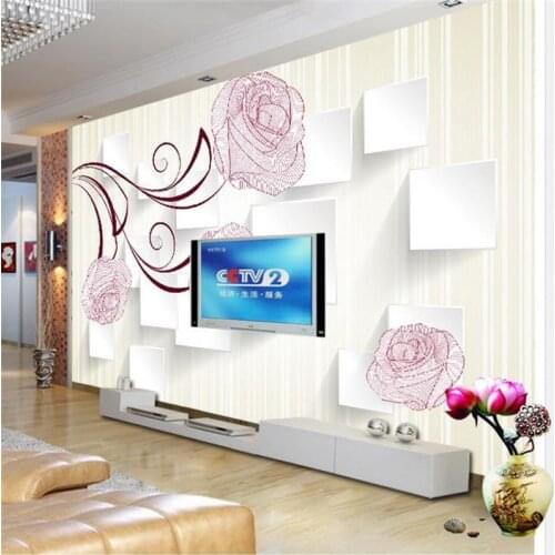 Beibehang Customize size High Quickly mural HD 3d stereoscopic wallpaper flower europe papel de parede wallpaper for walls 3 d