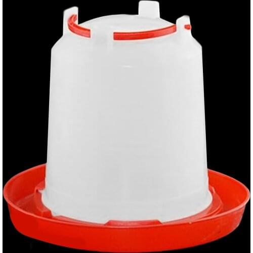Behogar 2.5L Poultry Chicken Hen Fowl Bird Quail Water Drinking Feeder Feed Plastic Trough Drinker Automatic Water Supplying