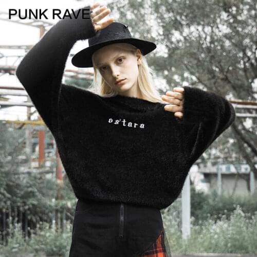 Женские пуловеры с открытыми плечами PUNK RAVE China At AliExpress