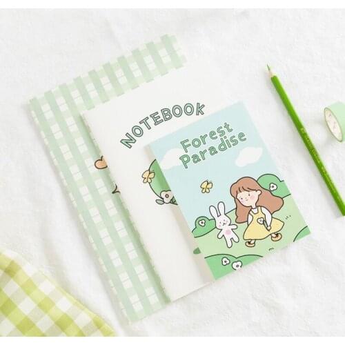 Sharkbang Forest Paradise Series B5/A5/A6 3PCS Line Blank Notebook Journals Memo 2021 Planner Kawaii School Stationery