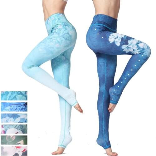 Printed Yoga Pants Women High Waist Yoga Leggings for Fitness Sports Tight Pants Running Athletic Leggings Sport Trousers