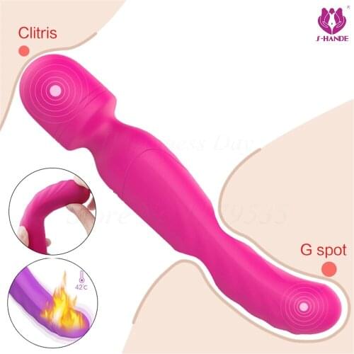 Clitoris Stimulation Products 55 Modes of Wand Heating Powerful Female Vibrator Adult Sex Products Female Masturbation Device
