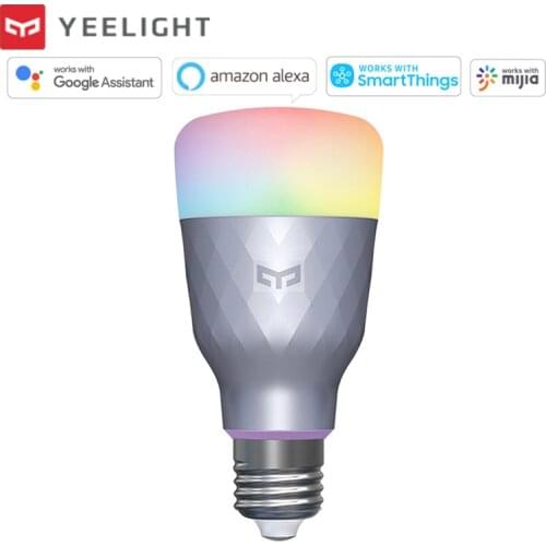 Yeelight 1SE E27 6W RGBW Smart LED Bulb Color Light Dimmable Timer AC 100V 240V Wifi APP Control Work with Google Mi Home alexa