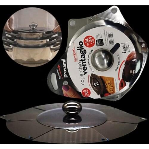 Stainless Steel Pot Lid Retractable Creative Lid Adjustable Variety Lid Anti-Sputtering for Kitchen Supplies MUMR999