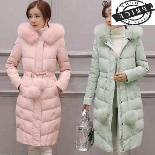 High Quality Winter Female Jacket Women Clothing 2021 Laides Faux Fur Hooded Down Cotton Parkas Woman Thick Warm Coat 0a1