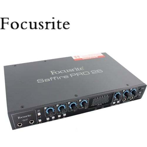 Focusrite Saffire Pro 26 sound card 1394 FireWire audio interface Recording studio Band recording sound card