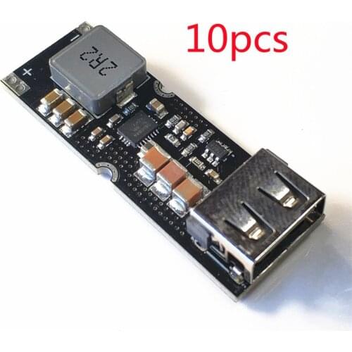 10pcs TPS61088 Single Cell Lithium Battery Boost Power Module 3.7V 4.2V Liter 5V 9V 12V USB Mobile Phone Fast Charge QC2.0 QC3.0
