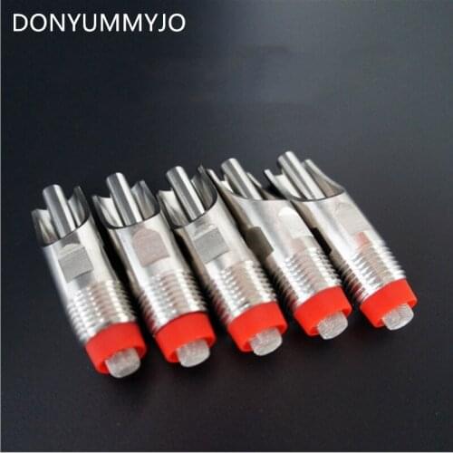 10pcs/pack Stainless Steel Poultry With Duckbill Type Drinking Fountain Nozzle With Filter Faucet