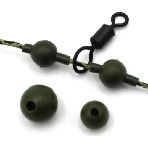 100Pcs carp fishing accessories shockproof beads rubber floating helicopter debris bead drilling machine drilling calf beads