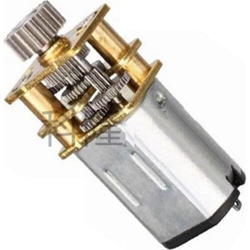 2PCS GA12YN20-298 0.9kgf.cm NO.46 Copper / Stainless Steel Micro Gear Torque Motor DIY Miniature DC Motor With Gear