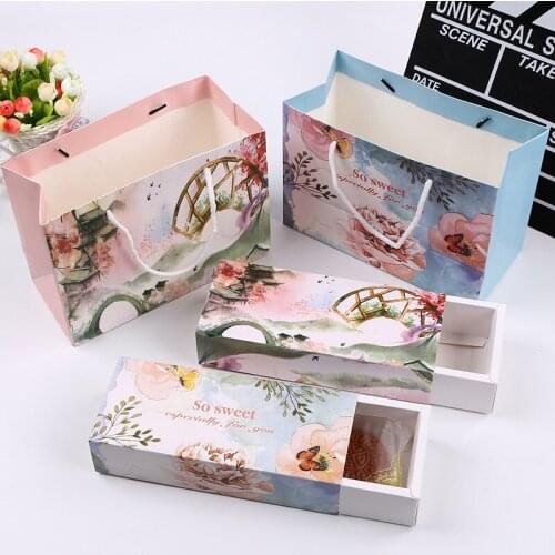 2020 New Creative Macaron Packing Box Wedding Party Cake Storage Biscuit Paper Box Cake Decoration Baking Accessories Cases Dec