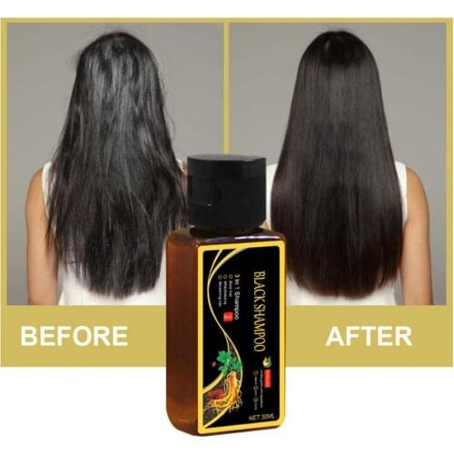 30ml Hair Shampoo Quick Drying Smoothing Hair Gentle Extract Polygonum Natural Black Hair Care Solid Shampoo for Washing