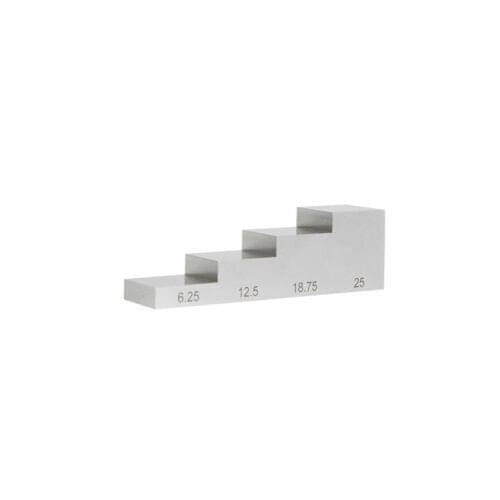 4 step Calibration Block&UT test block Aluminum test block 6.25 -12.5 -18.75- 25mm for Ultrasonic Thickness Gauge