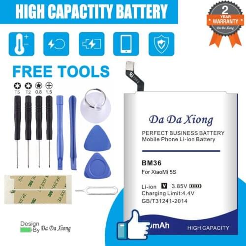 Da Da Xiong 4900mAh BM36 Battery for Xiaomi 5S Mi5S phone