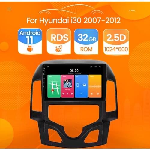 Car Radio Multimedia Player Navigation GPS for Hyundai I30 2007-2008 2009 2010 2011 2012 Support rear view camera DVR BT carplay