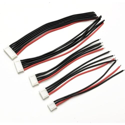 10PCS 100mm 150mm RC LIPO Battery Balance Charger 2S 3S 4S 5S 6S 22AWG Cable for IMAX B3 B6 RC Model Lipo Battery Drone