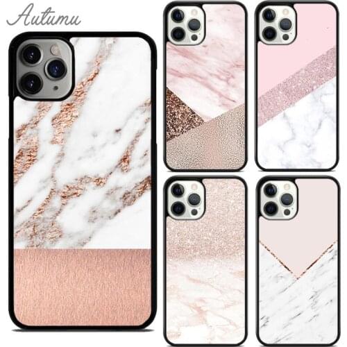 Gold Marble Phone Case for iPhone 11 12 Pro Max mini X XR XS SE 2020 5 6S 7 8 Plus Samsung Galaxy S8 S9 S10 Cover shell