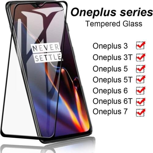 3D Full Cover Tempered Glass Case for OnePlus 3 5 6 7 Screen Protector for OnePlus 3T 5T 6T Protective Glass Film