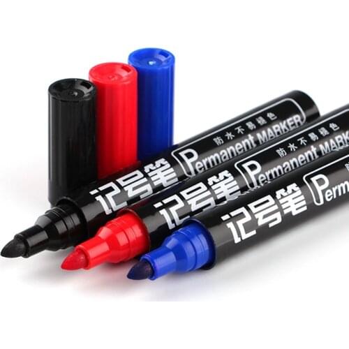 Deli Waterproof Oily Ink Fast Dry Permanent Glass CD Mark Pen Markers DIY Painting School Office Supplies Stationery 3 Colors