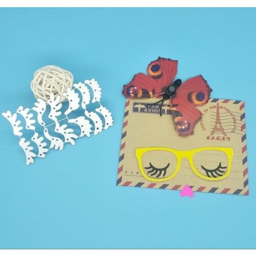 Neue Minitype wimpern form metall schneiden sterben sammelalbum stempel carving papier karte stanzen mold new diy mold