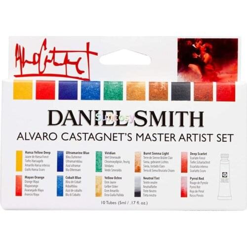 Daniel Smith Special Edition Watercolor Set, 10-Color 5ml Alvaro Castagnet Watercolor Set,Multicolor