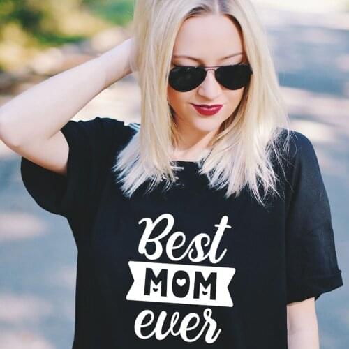 Best Mom Ever Letter Mom Life T Shirts Summer Graphic Tees Women Aesthetic Vintage Tops Camisetas Mujer Female Mama T-shirt Gift