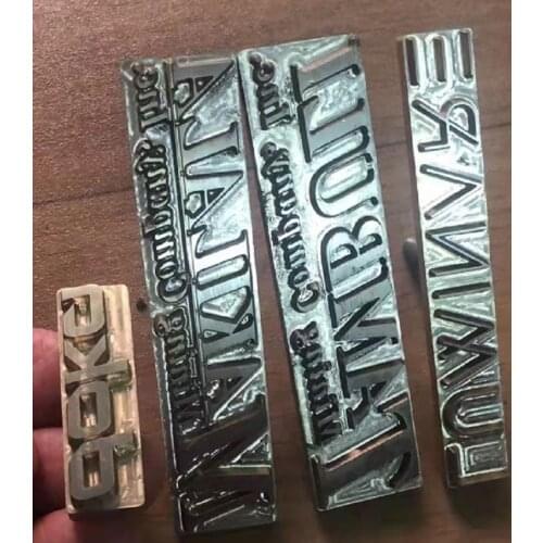 Customized Logo Stamping Brass Mold For Leather Wood PU Copper Hot Stamp Machine